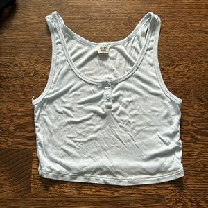 Sunday best light blue cropped tank